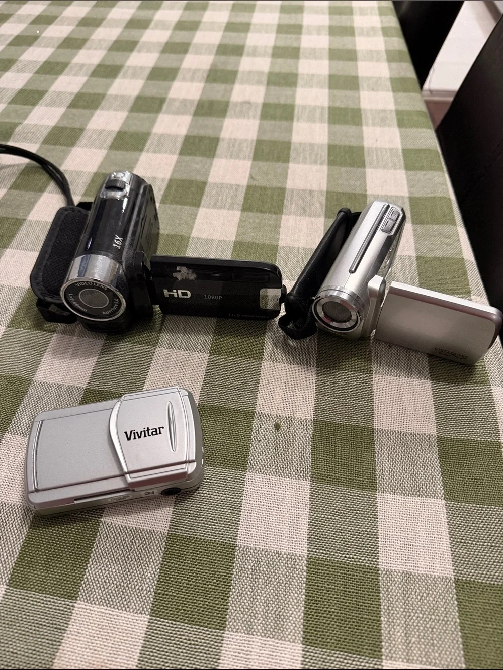 Silver Compact Digital Camcorder - Portable Video Camera